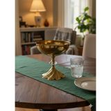Özburak Metal Ayaklı Gold Dekoratif Obje Biblo Salon Aksesuarı ÇAP:17x18 CM Gold - 999 Adet