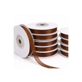 ÖZBURAK Organze Tül Kurdele Kahverengi1cm22mt, Gelin, Bohça, Nişan, Çeyiz, Hediye, Paketleme, Süsleme, Nikah