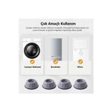 Özc Home Grundig Marka Uyumlu Titreşim Engelleyici Makine Ayağı 4 Adet Kaymaz Çamaşır Bulaşık Makinesi Ped