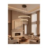 Özcan Aydınlatma 2734-2A-24 Cipale 2'li Sarkıt 40+60cm (Kumandalı Sistem) PLATİN Renk