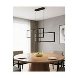 Özcan Aydınlatma 4158-1AD-19 Square 3'lü Dikey Sarkıt Siyah