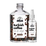 Özcan Bey Deluxe Seri Turkish Coffee Kolonyası Parfümlü Türk Kahvesi Kokulu Kolonya Takımı 200ml + 100ml