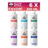 Özcan Bey Favori 6'lı Set Akıllı Robot Süpürge Suyu, Mop Suyu, Yüzey Temizleyici, Robot Deterjanı 6 X 250ml