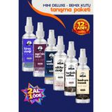 Özcan Bey Mini Deluxe Serisi Özel Parfümlü Kolonyalar 12'li Tanışma Paketi 100ml Spreyli 2 Al 1 Öde 12 x 100ml
