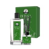 Özcan Bey Miras Koleksiyonu Bursa Yeşili Kolonyası 200ml ve Çubuklu Oda Kokusu 100ml Hediyelik Set Cam Şişeler