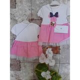 Özcan Kız Bebek Baskılı Elbise - 11 - 12 Ay - 001-Beyaz