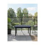 ÖZCAN METAL 90 cm Metal Ayaklı Puf Bench Antre Salon Mutfak Yatak Odası Balkon Puf