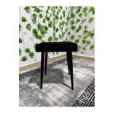ÖZCAN METAL Metal Ayak Babyface Kumaş Dekoratif Çok Amaçlı Peluş Puf Tabure Bench Koltuk Sandalye