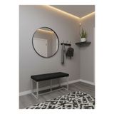 ÖZCAN METAL Puf Bench Metal Ayaklı Bench Puf Bank Antre Mutfak Salon Yatak Odası Puf Bank 105×40