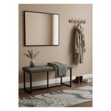 ÖZCAN METAL Siyah Metal Ayaklı Bench Puf Bank Antre Mutfak Salon Yatak Odası Puf Bank 105×40