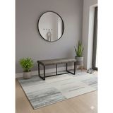 Özcan Mobilya Aksesuar 105×40 Siyah Metal Ayaklı Bench Puf Bank Antre Mutfak Salon Yatak Odası Puf Bank 105×40 - Kahverengi