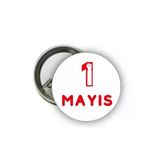 Özcan Tasarım 1 Mayıs Rozet - İşçi Bayramı Rozetleri ( Model 2)