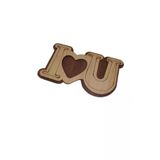 Özcan Tasarım Ahşap I Love You Magnet - Aşk Magnet - Kalp Magnet ( 10 Adet)