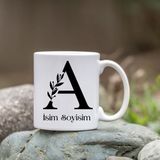 Özcan Tasarım Kişiye Özel A Harfi Bardak - Isim Yazılı Bardak - Isimli Bardak - Renkli