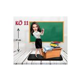 Özcan Tasarım Kişiye Özel Ahşap Biblo - Kadın Öğretmen Karikatür Biblo - Öğretmen Biblo 11