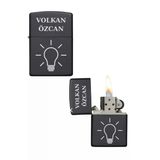 Özcan Tasarım Kişiye Özel Ampüllü Metal Çakmak