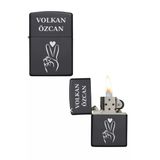 Özcan Tasarım Kişiye Özel Barış Işaretli Metal Çakmak