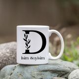 Özcan Tasarım Kişiye Özel D Harfi Bardak - Isim Yazılı Bardak - Isimli Bardak - Renkli