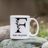 Özcan Tasarım Kişiye Özel F Harfi Bardak - Isim Yazılı Bardak - Isimli Bardak - Renkli