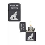 Özcan Tasarım Kişiye Özel Kurt Model Metal Çakmak