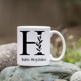 Özcan Tasarım Kişiye Özel N Harfi Bardak - Isim Yazılı Bardak - Isimli Bardak - Renkli
