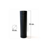 Özçancı Pelet-Kamp Sobası Borusu Çap 10 cm (100MM) (1. Sınıf Parlak Siyah Emaye) - 33 CM