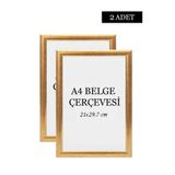 ÖZCANLAR ÇERÇEVE 2 li Set A4 21x29.7 Diploma Çerçevesi Belge Çerçeveleri Sertifika Çerçevesi