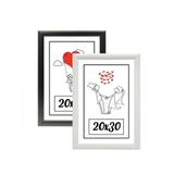 ÖZCANLAR ÇERÇEVE 20x30 2'li Fotoğraf Çerçevesi Siyah-beyaz Modern Ofis Sanat Ev Home Dekoratif Çerçeve ÖZC-01-SİYAH-BEYAZ-20x30