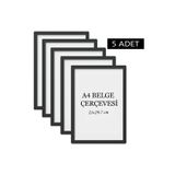 ÖZCANLAR ÇERÇEVE 5 Li Set A4(21x29.7) Diploma Çerçevesi Belge Çerçeveleri Sertifika Çerçevesi