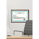 Özcanlar Çerçeve A4 Çerçeve Ucuz 21X30 Sertifika Evrak Diploma Belge Fotoğraf Çerçevesi Duvara Asılabilir Ofis - Ceviz - 10 x 15