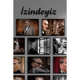 Özcanlar Çerçeve Atatürk Çerçevesiz Çerçeve Görünümlü Atatürk Fotoğrafları 14 Parça Mdf Tablo Seti Mdf Baskı Atam - 15 x 20 - Çok Renkli