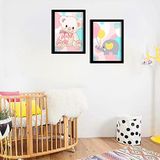 Ozcanlar Cerceve BEBEK ODASI ÇOCUK ODASI DOĞUMGÜNÜ PARTİ PANO TABLO MDF BASKI DEKORASYON HAYVANLAR DİYARI RESİM ÇERÇEVELİ ÇOCUK ODASI 20X30 ÇerçeveliÇocukOdasıA25