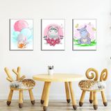 Ozcanlar Cerceve BEBEK ODASI ÇOCUK ODASI DOĞUMGÜNÜ PARTİ PANO TABLO MDF BASKI DEKORASYON HAYVANLAR DİYARI RESİM ÇERÇEVELİ ÇOCUK ODASI 20X30 ÇerçeveliÇocukOdasiA6