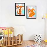 Ozcanlar Cerceve BEBEK ODASI ÇOCUK ODASI DOĞUMGÜNÜ PARTİ PANO TABLO MDF BASKI DEKORASYON HAYVANLAR DİYARI RESİM ÇERÇEVELİ ÇOCUK ODASI 30X40 ÇerçeveliÇocukOdasıB33