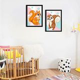 Ozcanlar Cerceve BEBEK ODASI ÇOCUK ODASI DOĞUMGÜNÜ PARTİ PANO TABLO MDF BASKI DEKORASYON HAYVANLAR DİYARI RESİM ÇERÇEVELİ ÇOCUK ODASI 30X40 ÇerçeveliÇocukOdasıB35
