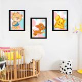 Ozcanlar Cerceve BEBEK ODASI ÇOCUK ODASI DOĞUMGÜNÜ PARTİ PANO TABLO MDF BASKI DEKORASYON HAYVANLAR DİYARI RESİM ÇERÇEVELİ ÇOCUK ODASI 30X40 ÇerçeveliÇocukOdasıB38