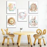 Ozcanlar Cerceve BEBEK ODASI ÇOCUK ODASI DOĞUMGÜNÜ PARTİ PANO TABLO MDF BASKI DEKORASYON HAYVANLAR DİYARI RESİM ÇERÇEVELİ ÇOCUK ODASI 30X40 ÇerçeveliÇocukOdasıB5