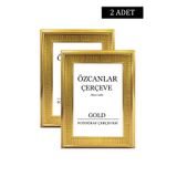 ÖZCANLAR ÇERÇEVE Boş Çerçeve Resim Çerçevesi Anı Çerçevesi Çerçeve Gold Çerçeve Siyah Çerçeve Beyaz Çerçeve 2 Adet
