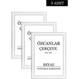 Özcanlar Çerçeve Boş Çerçeve Resim Çerçevesi Düğün Çerçevesi Çerçeve Gold Çerçeve Siyah Çerçeve Beyaz Çerçeve 3 Adet - 20 x 20