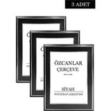 Özcanlar Çerçeve Boş Çerçeve Resim Çerçevesi Düğün Çerçevesi Çerçeve Gold Çerçeve Siyah Çerçeve Beyaz Çerçeve 3 Adet - 40 x 50