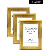 Özcanlar Çerçeve Boş Çerçeve Resim Çerçevesi Düğün Çerçevesi Çerçeve Gold Çerçeve Siyah Çerçeve Beyaz Çerçeve 3 Adet - 50 x 70