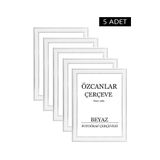 ÖZCANLAR ÇERÇEVE Boş Çerçeve Resim Çerçevesi Düğün Çerçevesi Çerçeve Gold Çerçeve Siyah Çerçeve Beyaz Çerçeve 5 Adet