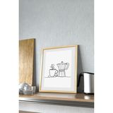 Özcanlar Çerçeve Çerçeveli Ahşap Çerçeve Hayvanlar Cat Kedi Tekli Tablo Çerçeveler Dekorasyon Ev Dekoru ÖZC-348 - 30 x 50 cm