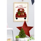 Ozcanlar Cerceve Çerçeveli Ahşap Çerçeve Yılbaşı Noel Tekli Tablo Çerçeveler Dekorasyon Ev Dekoru ÖZC-344-30x30