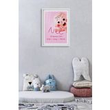Ozcanlar Cerceve Çerçeveli Bebek Ve Çocuk Odası Tablo Seti Kız Ve Erkek Doğum Kutlama ÖZC-261-30X40