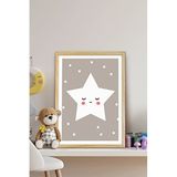 Ozcanlar Cerceve Çerçeveli Bebek Ve Çocuk Odası Tablo Seti Kız Ve Erkek Doğum Kutlama ÖZC-293-20X20