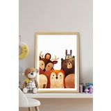 Ozcanlar Cerceve Çerçeveli Bebek Ve Çocuk Odası Tablo Seti Kız Ve Erkek Doğum Kutlama ÖZC-295-30X50