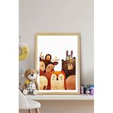 Ozcanlar Cerceve Çerçeveli Bebek Ve Çocuk Odası Tablo Seti Kız Ve Erkek Doğum Kutlama ÖZC-295-40X50