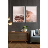 Ozcanlar Cerceve Çerçeveli Çoklu Tablo Çerçeveler Dekorasyon Ev Dekoru Konsept Beyaz Çerçeve ÖZC-193-35X50