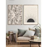 Ozcanlar Cerceve Çerçeveli Çoklu Tablo Çerçeveler Dekorasyon Ev Dekoru Konsept İkili Ahşap Çerçeve ÖZC-357-50X60